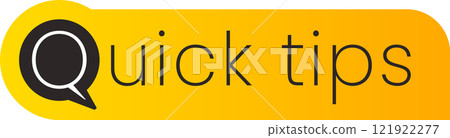 Quick tips conveyed through a speech bubble, offering valuable advice, insightful recommendations, and effective guidance for navigating challenges and enhancing problem solving efficiency 121922277
