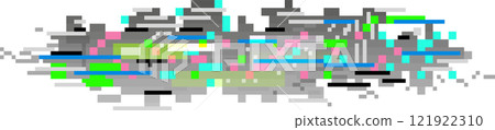 Colorful pixelated glitch art forming an abstract background with shades of grey, pink, blue, green, black and white, representing digital distortion, data corruption or cybersecurity issues Colorful pixelated glitch art forming an abstract background with shades of grey, pink, blue, green, black and white, representing digital distortion, data corruption or cybersecurity issues 121922310