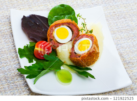 Scotch eggs with vegetables Scotch eggs with vegetables 121922525