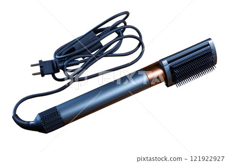 Electric appliance for drying, combing and straightening hair, comb attachment 121922927