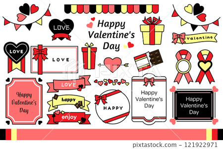 Valentine Frame B02 Red Yellow Pink Black 121922971
