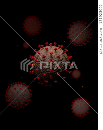 Coronavirus: 7 or more: Background: Black: Vertical 121923002
