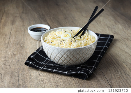 Concept of tasty fast food - instant noodles Concept of tasty fast food - instant noodles 121923720