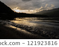 Evening scenery on the lake side Evening scenery on the lake side 121923816