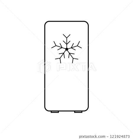 refrigerator icon vector 121924873