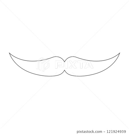 Mustache icon Mustache icon 121924939