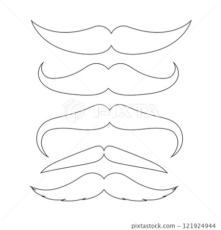 Mustache icon Mustache icon 121924944