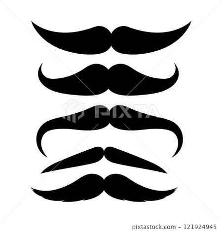 Mustache icon Mustache icon 121924945