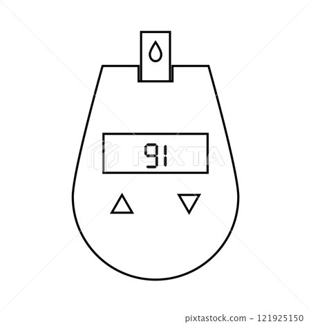 blood sugar meter icon 121925150