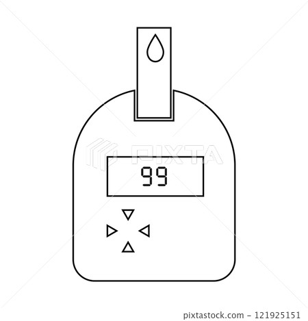 blood sugar meter icon 121925151