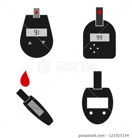 blood sugar meter icon 121925154