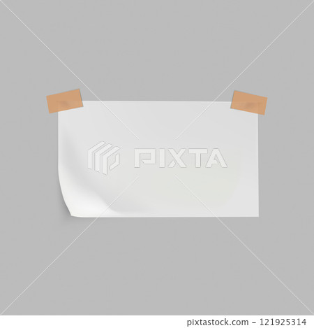 Note with tape. 121925314