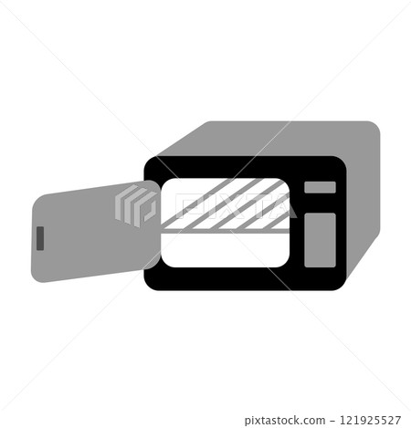Microwave vector icon 121925527