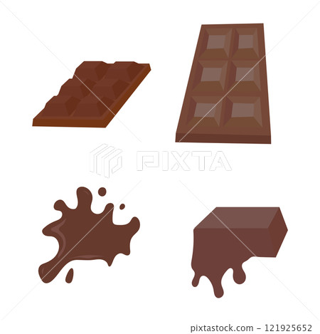Chocolate vector icon 121925652