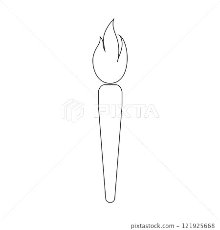 torch icon vector 121925668