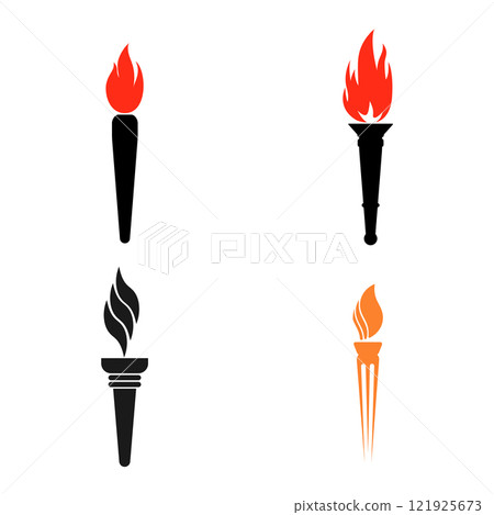 torch icon vector torch icon vector 121925673