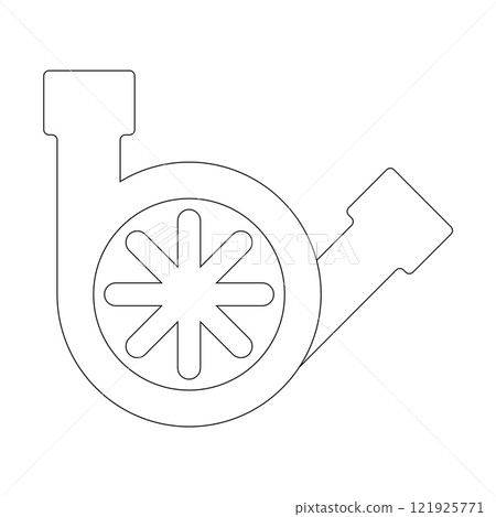 Engine turbo icon Engine turbo icon 121925771