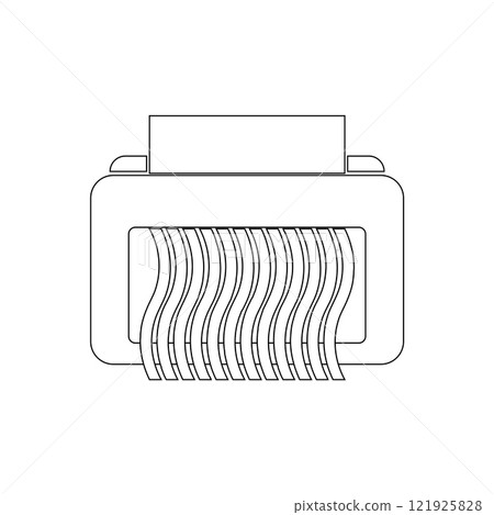 Shredder Machine Icon vector Shredder Machine Icon vector 121925828