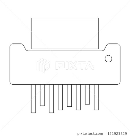 Shredder Machine Icon vector Shredder Machine Icon vector 121925829