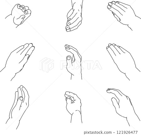 The wrapping right hand seen from various angles 1 121926477