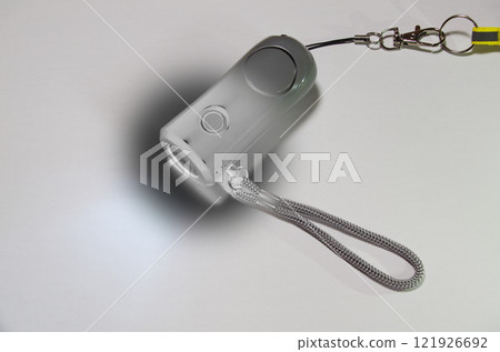 Security alarm with flashlight function (image showing operation) 121926692