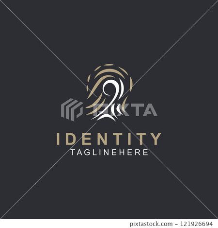 Fingerprint technology Logo Security system element symbol biometric template 121926694