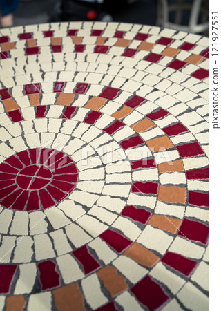 民族圖案瓷磚桌子 民族圖案瓷磚桌子 121927551