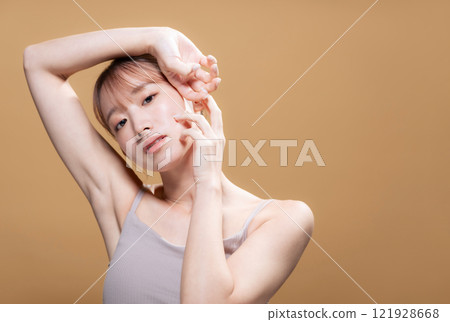 Women's beauty image, skin care, cosmetics, hair removal salon Women's beauty image, skin care, cosmetics, hair removal salon 121928668