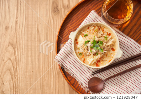 Healthy and delicious soy milk tantan soup 121929047