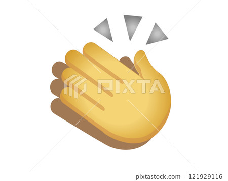 Clapping yellow gesture hands icon for applause or appreciation Clapping yellow gesture hands icon for applause or appreciation 121929116
