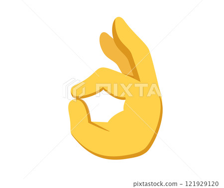 Gesture finger okay icon, represents yes, correct, good Gesture finger okay icon, represents yes, correct, good 121929120