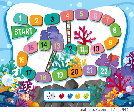 Underwater Adventure Board Game Underwater Adventure Board Game 121929443