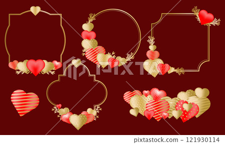 Islamic vector shape of a window or door arch. Ramadan kareem silhouette icon. Love princess mirror. Valentines zen arch 121930114
