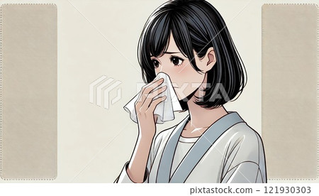 擤鼻涕的女人 擤鼻涕的女人 121930303