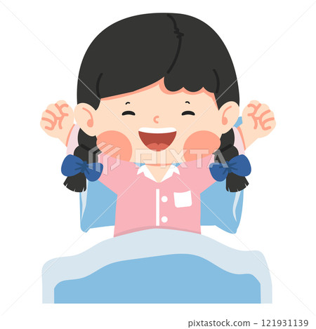 kid wake up in the morning kid wake up in the morning 121931139