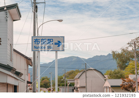 [Furano City: Signboard to the abandoned Nube Station] 121932193