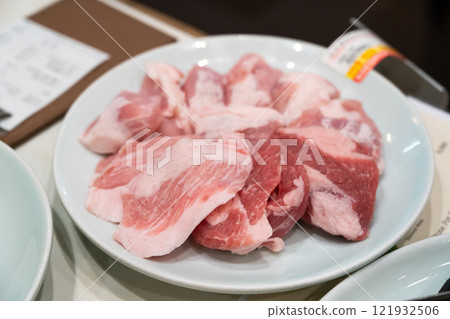 豬肉 燒烤 烤肉 食物 料理 餐廳 돼지 Grilled pork BBQ 豚肉 焼肉 121932506