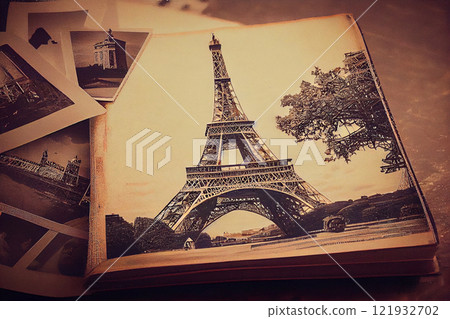 Eifel Tower in Paris, generative ai illustration showcasing the beauty and grandeur of the Parisian landmark Eifel Tower in Paris, generative ai illustration showcasing the beauty and grandeur of the Parisian landmark 121932702