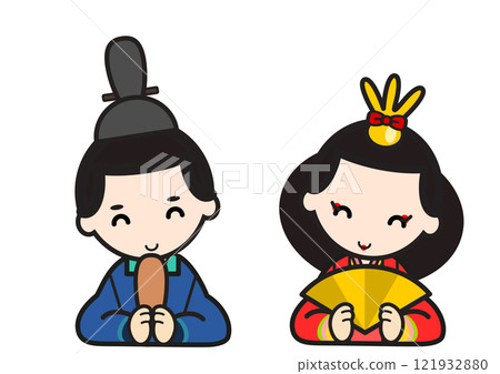 Smiling Hina and Emperor dolls Smiling Hina and Emperor dolls 121932880
