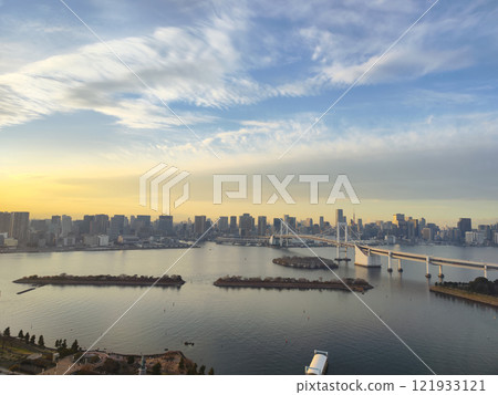 東京港區台場,從富士電視台球形觀景台看到的景色 東京港區台場,從富士電視台球形觀景台看到的景色 121933121