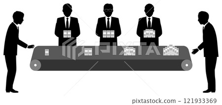 剪影 矢量 手續費 121933369