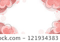 Cute background in the shape of hearts 121934383
