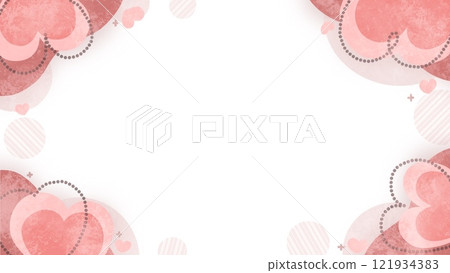 心形的可愛背景 121934383