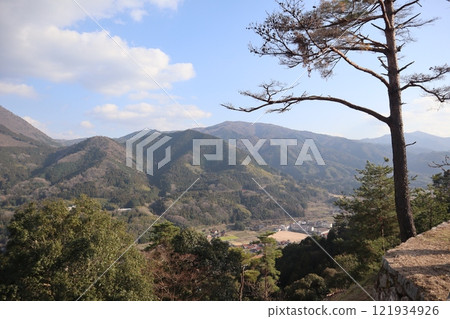 View from the Tsuwano Castle ruins View from the Tsuwano Castle ruins 121934926