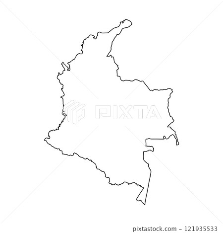 Colombia Map Icon 121935533