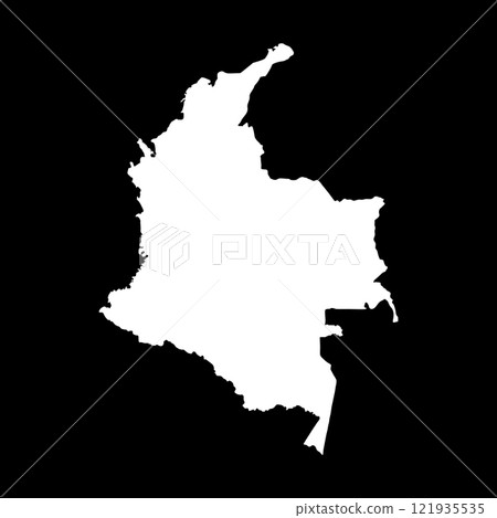 Colombia Map Icon 121935535