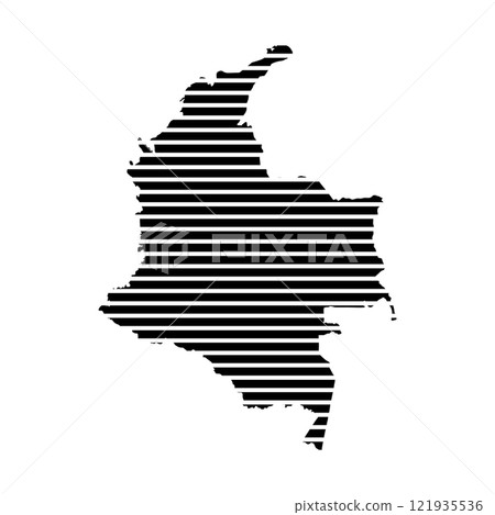 Colombia Map Icon 121935536