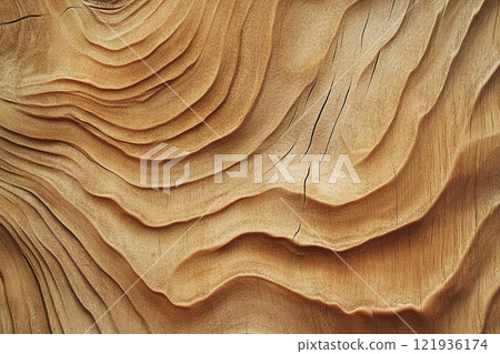 Natural wooden texture with soft grains and warm earthy tones ideal for eco-friendly design themes and clean layouts perfect for minimalist projects 121936174