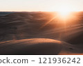 Sunset over the Sahara Desert 121936242