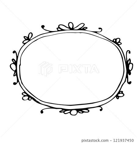 doodle hand drawn frame doodle hand drawn frame 121937450